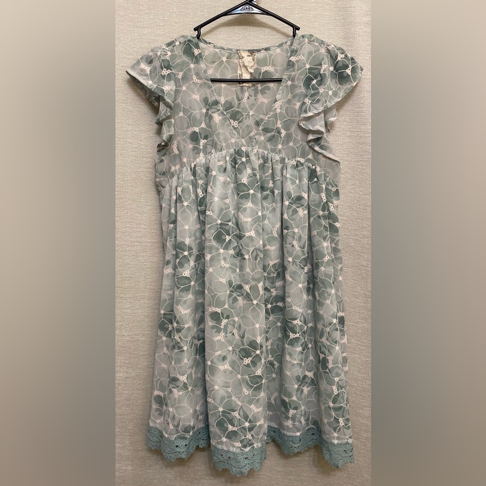 Blu Pepper Dress in Blue and White Floral